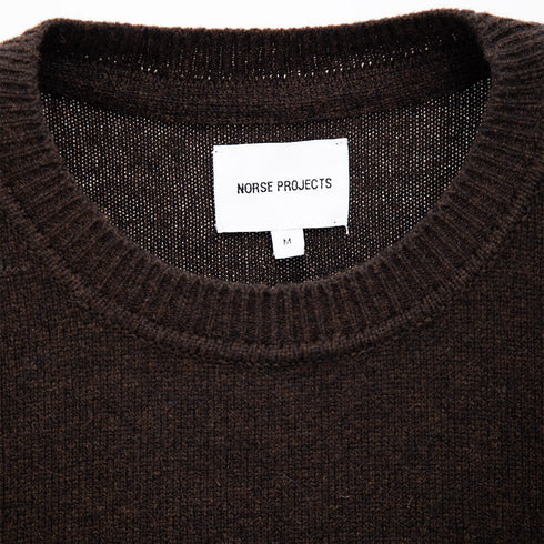 Norse Projects Sigfred Merino Lambswool Sweater Truffle N45-03451037 Degli Uberti